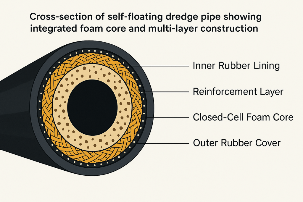 Self Floating Dredge Pipe